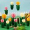 12 Pcs Spring Honeycomb Decoration, Tulip Decorations, Spring Decoration for Office, Garden Party, Table Centerpieces, Mother's Day Decoration, Spring Hanging Decorations
